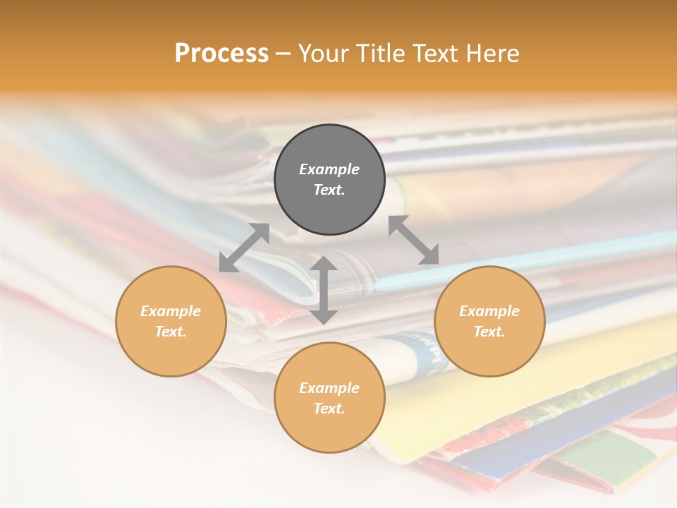 A Stack Of Newspapers Sitting On Top Of Each Other PowerPoint Template