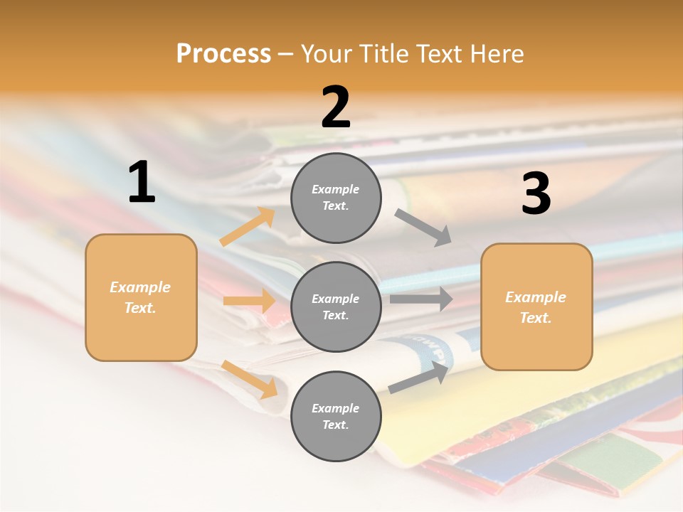 A Stack Of Newspapers Sitting On Top Of Each Other PowerPoint Template