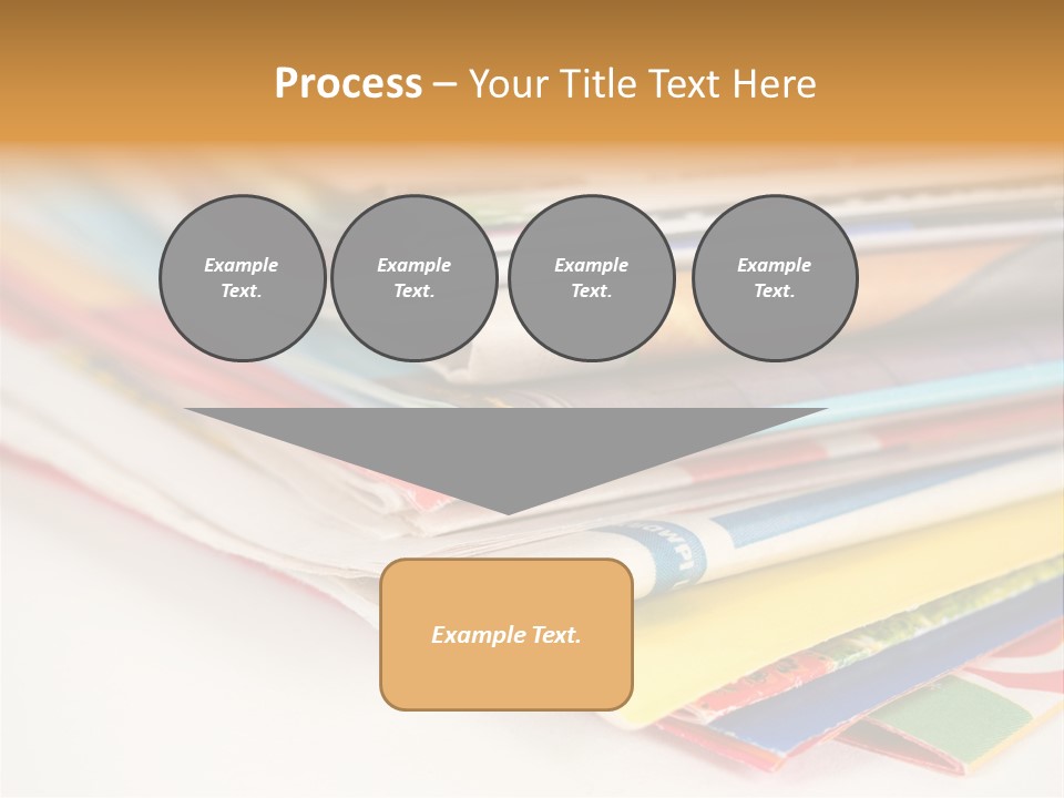 A Stack Of Newspapers Sitting On Top Of Each Other PowerPoint Template