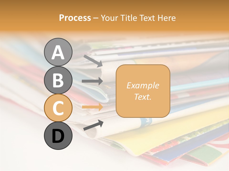 A Stack Of Newspapers Sitting On Top Of Each Other PowerPoint Template