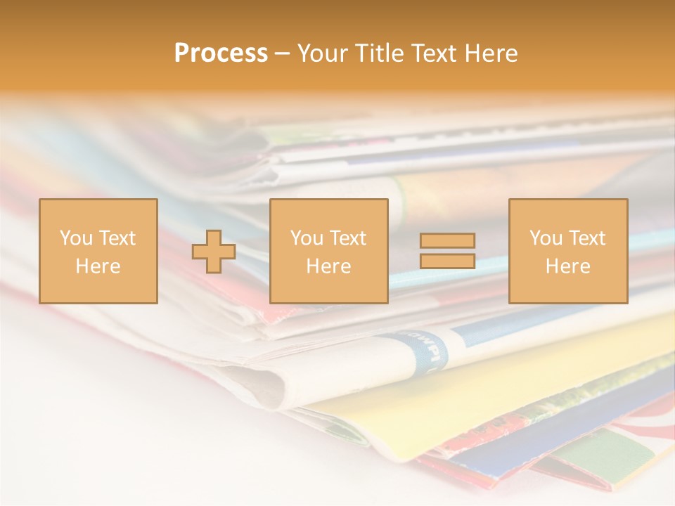 A Stack Of Newspapers Sitting On Top Of Each Other PowerPoint Template
