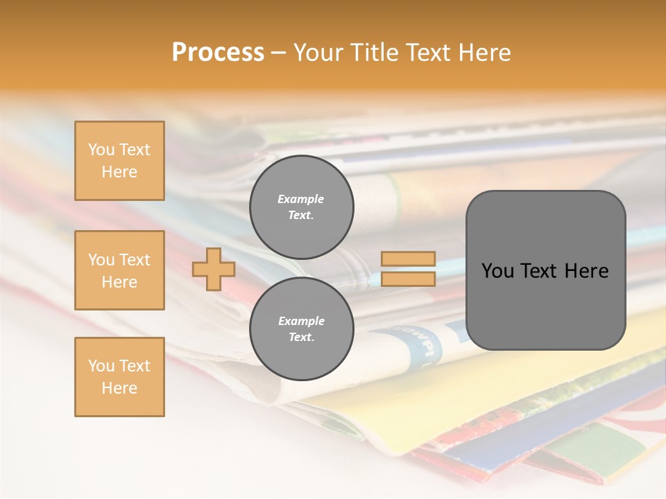 A Stack Of Newspapers Sitting On Top Of Each Other PowerPoint Template
