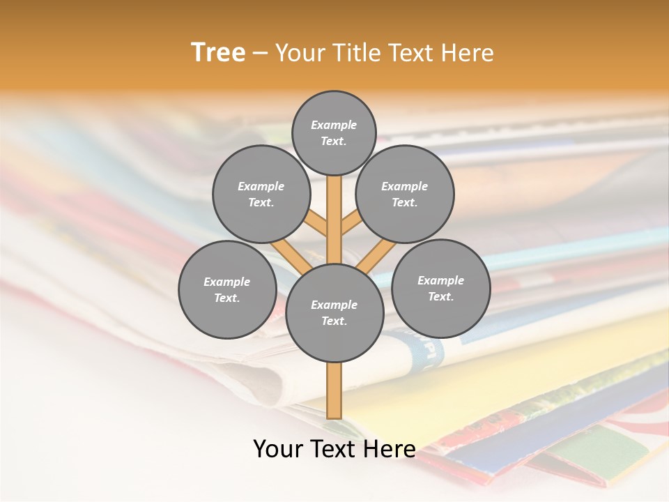 A Stack Of Newspapers Sitting On Top Of Each Other PowerPoint Template