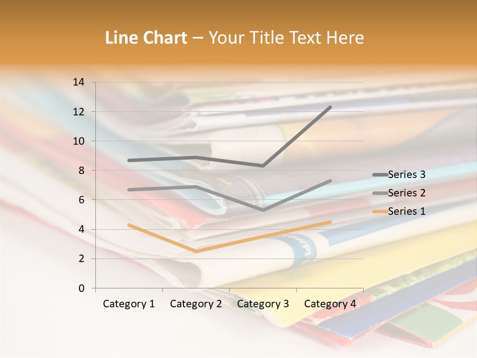 A Stack Of Newspapers Sitting On Top Of Each Other PowerPoint Template