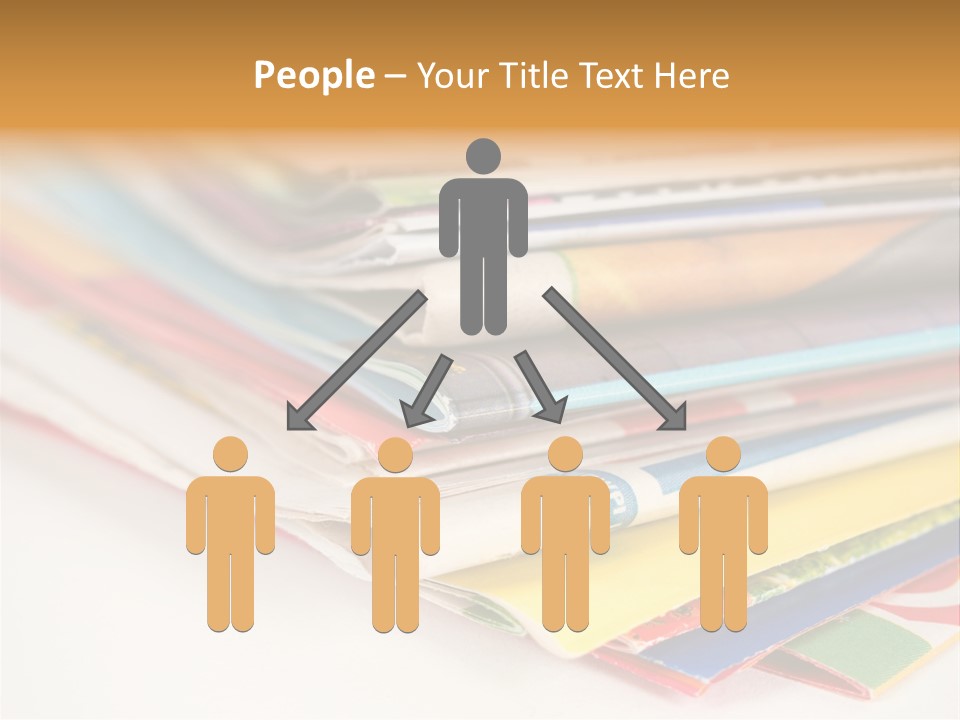 A Stack Of Newspapers Sitting On Top Of Each Other PowerPoint Template