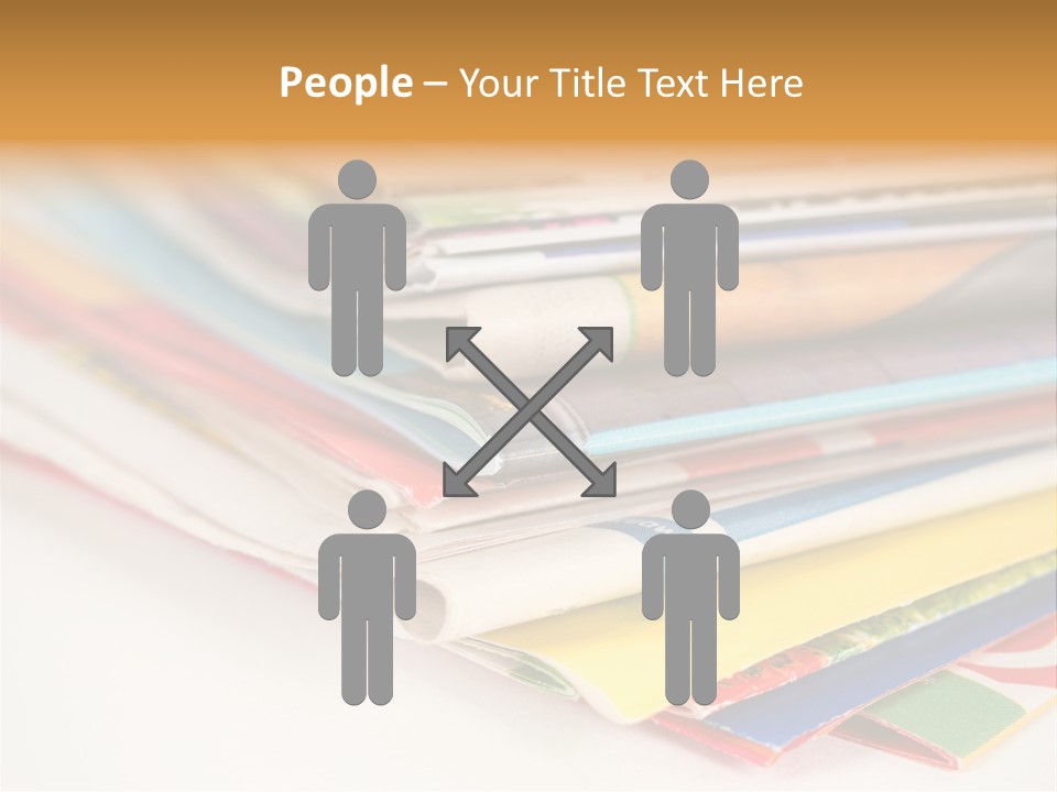 A Stack Of Newspapers Sitting On Top Of Each Other PowerPoint Template