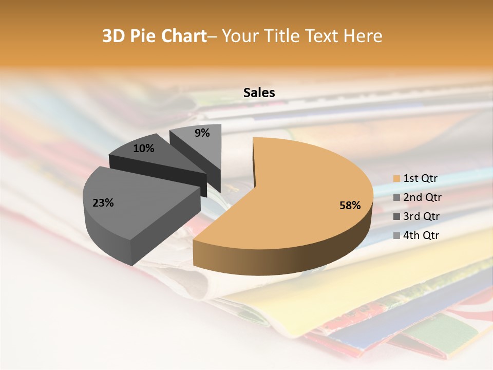A Stack Of Newspapers Sitting On Top Of Each Other PowerPoint Template
