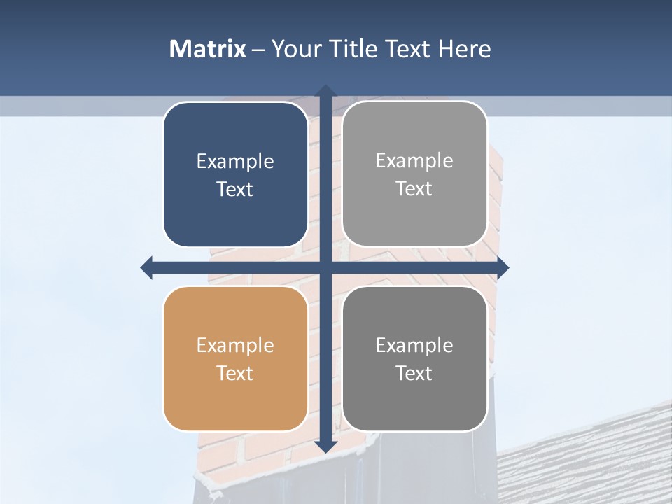 A Chimney On Top Of A Roof With A Sky Background PowerPoint Template