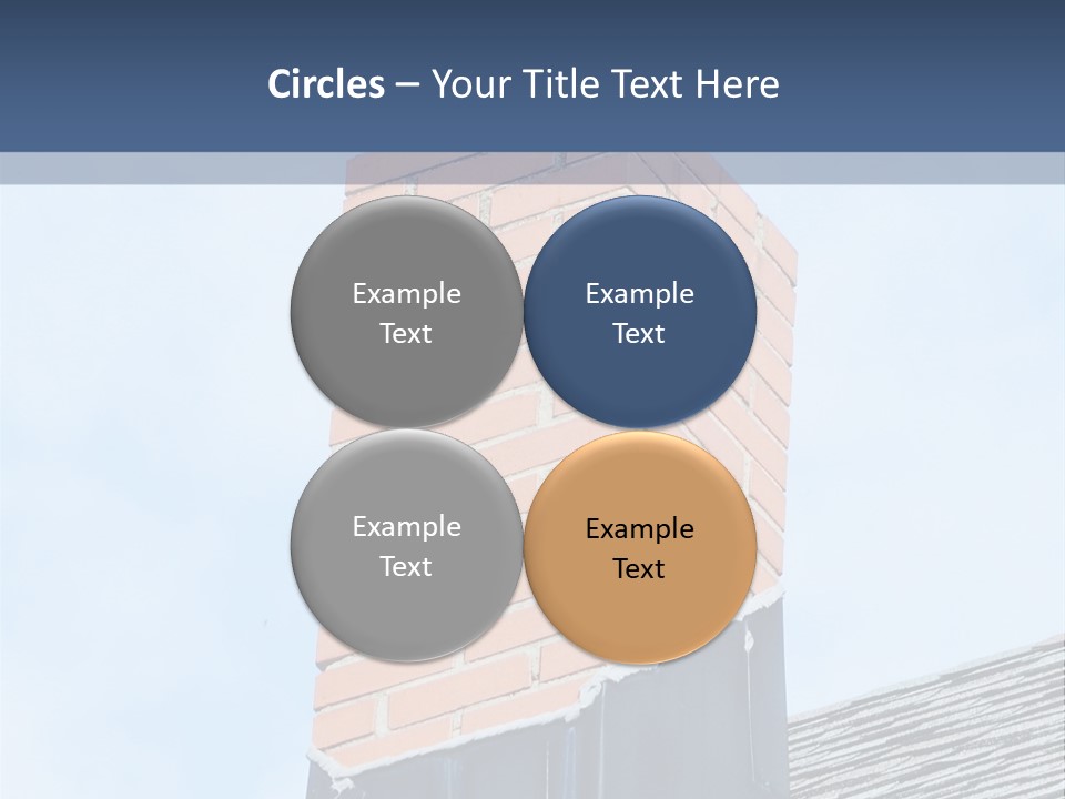 A Chimney On Top Of A Roof With A Sky Background PowerPoint Template