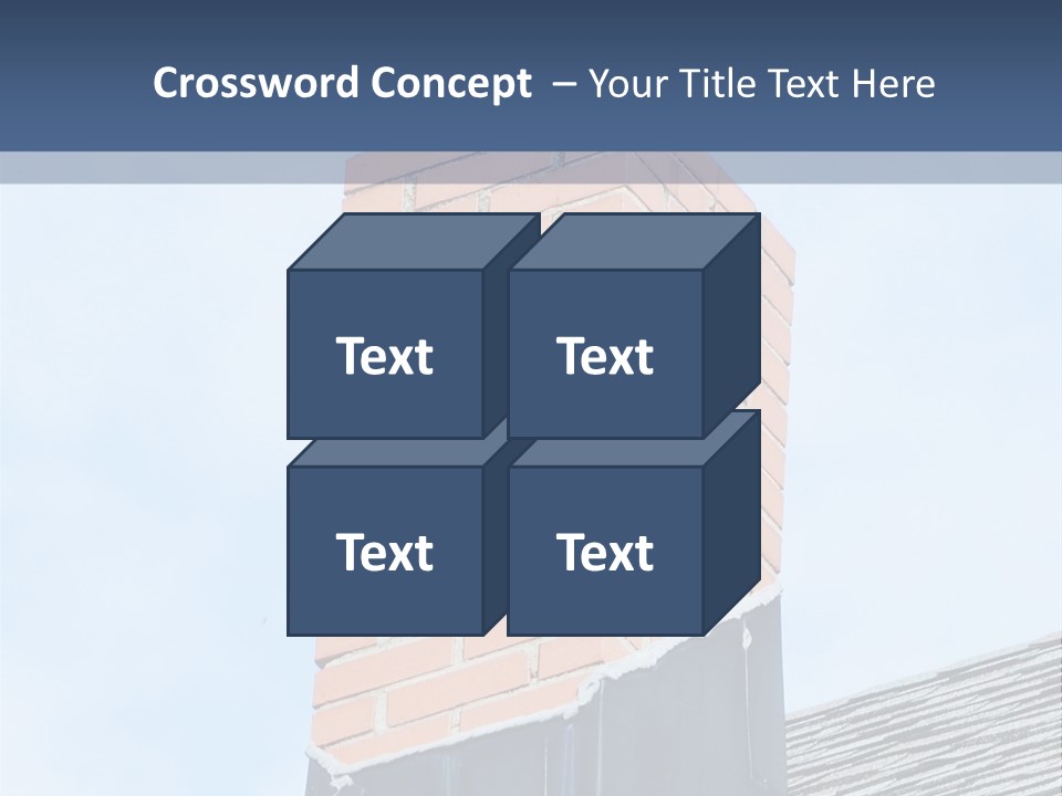 A Chimney On Top Of A Roof With A Sky Background PowerPoint Template