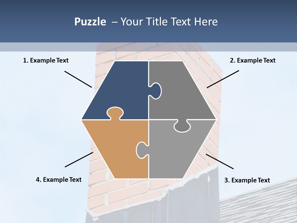 A Chimney On Top Of A Roof With A Sky Background PowerPoint Template