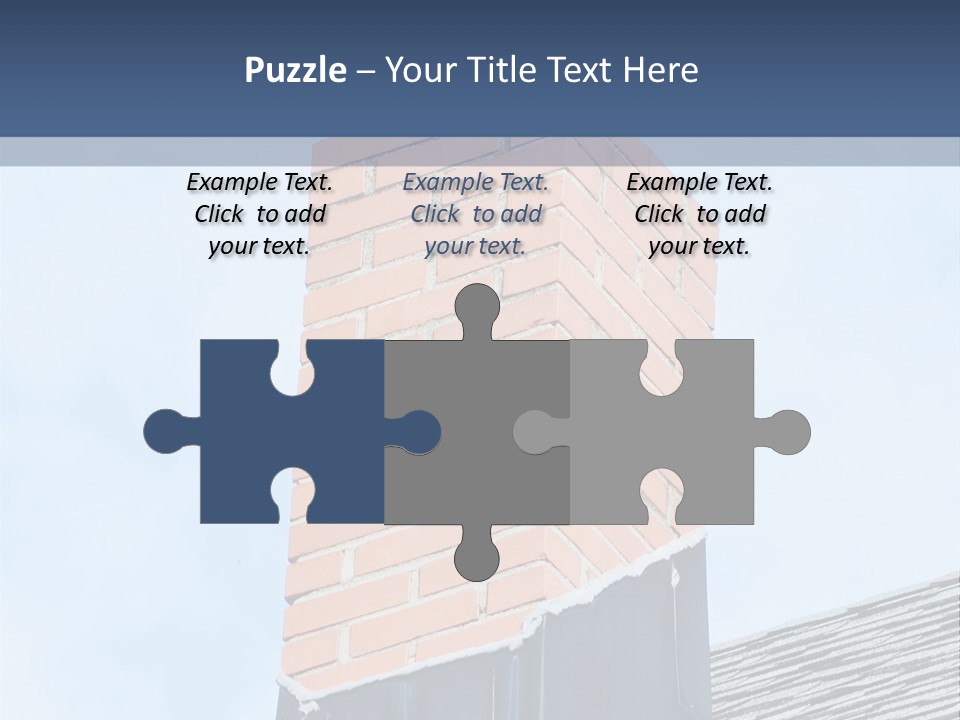 A Chimney On Top Of A Roof With A Sky Background PowerPoint Template