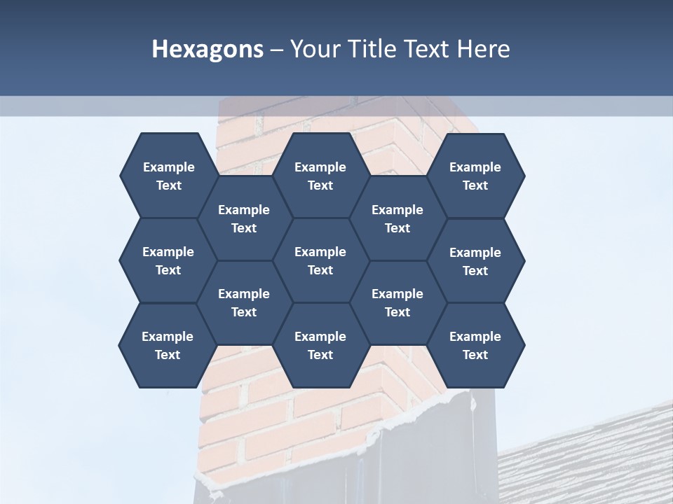 A Chimney On Top Of A Roof With A Sky Background PowerPoint Template