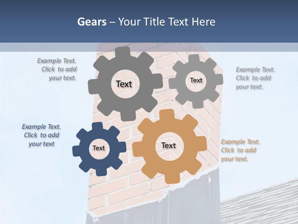 A Chimney On Top Of A Roof With A Sky Background PowerPoint Template