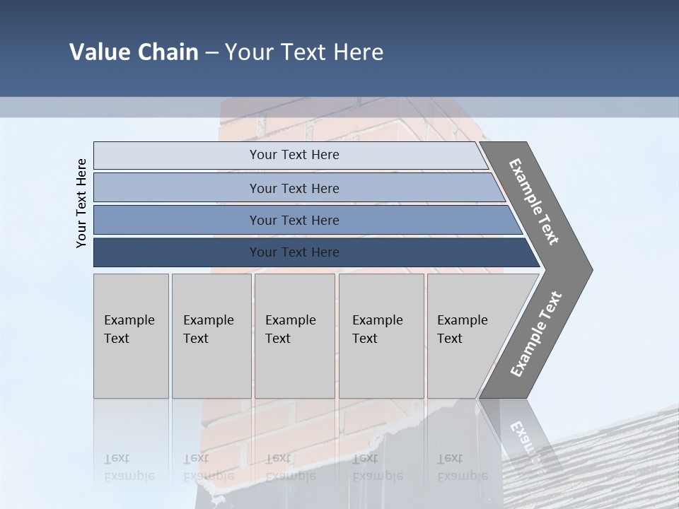 A Chimney On Top Of A Roof With A Sky Background PowerPoint Template