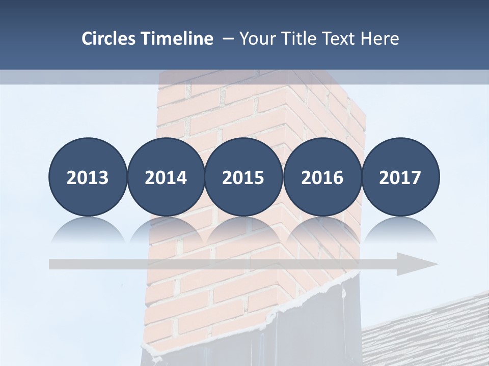 A Chimney On Top Of A Roof With A Sky Background PowerPoint Template