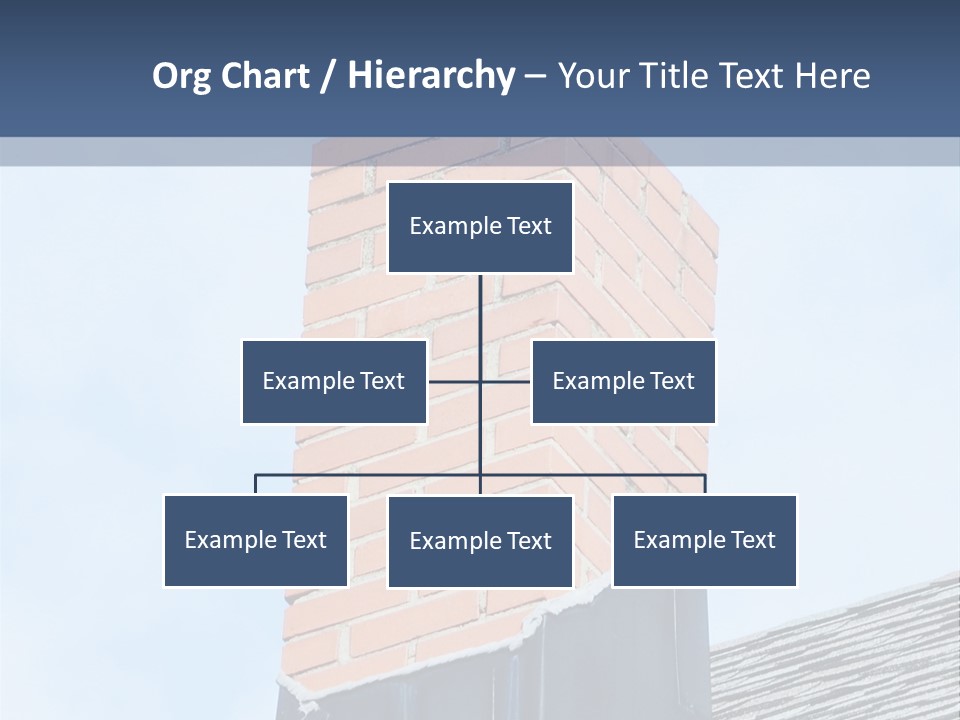 A Chimney On Top Of A Roof With A Sky Background PowerPoint Template