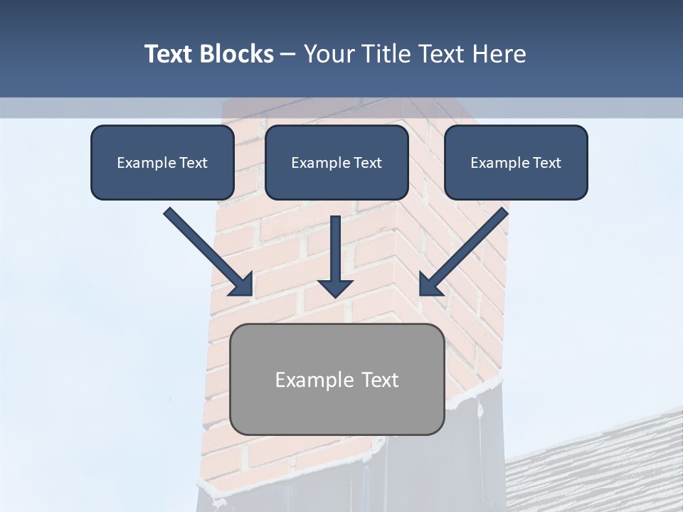 A Chimney On Top Of A Roof With A Sky Background PowerPoint Template
