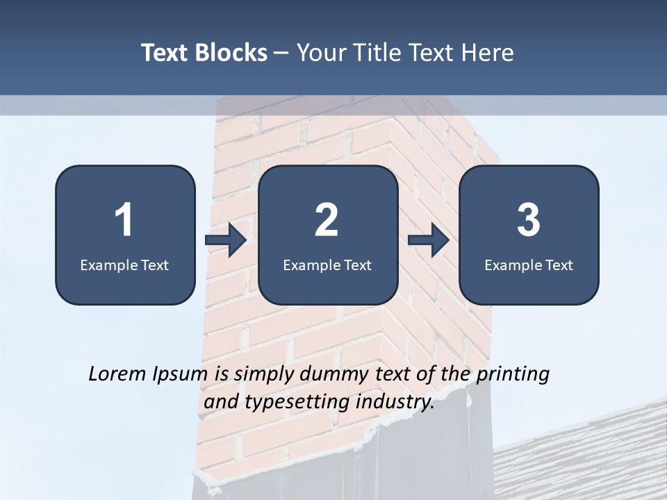 A Chimney On Top Of A Roof With A Sky Background PowerPoint Template