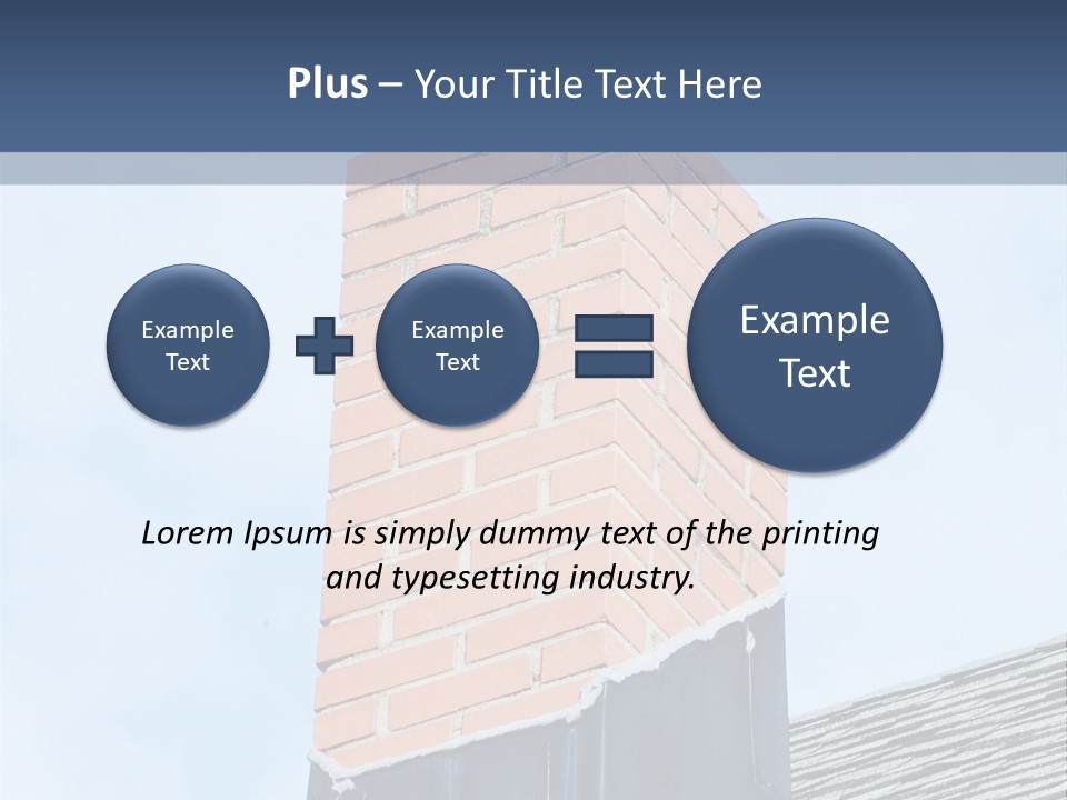 A Chimney On Top Of A Roof With A Sky Background PowerPoint Template