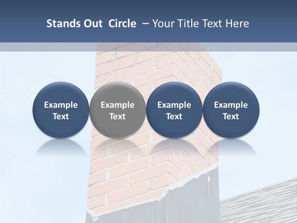 A Chimney On Top Of A Roof With A Sky Background PowerPoint Template