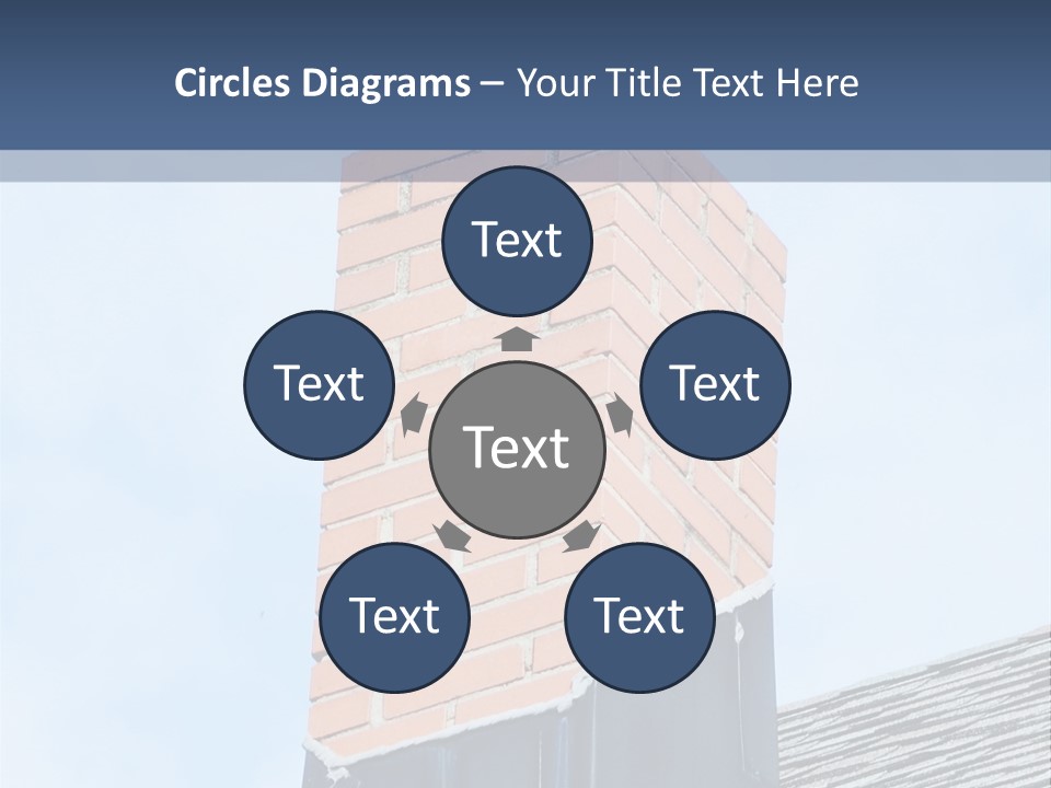 A Chimney On Top Of A Roof With A Sky Background PowerPoint Template