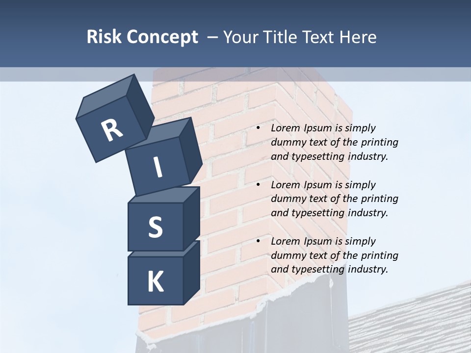 A Chimney On Top Of A Roof With A Sky Background PowerPoint Template