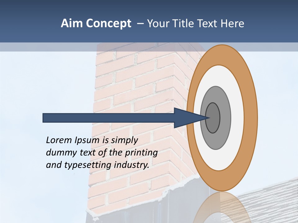 A Chimney On Top Of A Roof With A Sky Background PowerPoint Template