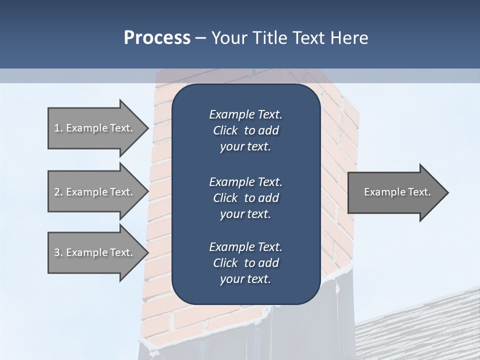 A Chimney On Top Of A Roof With A Sky Background PowerPoint Template