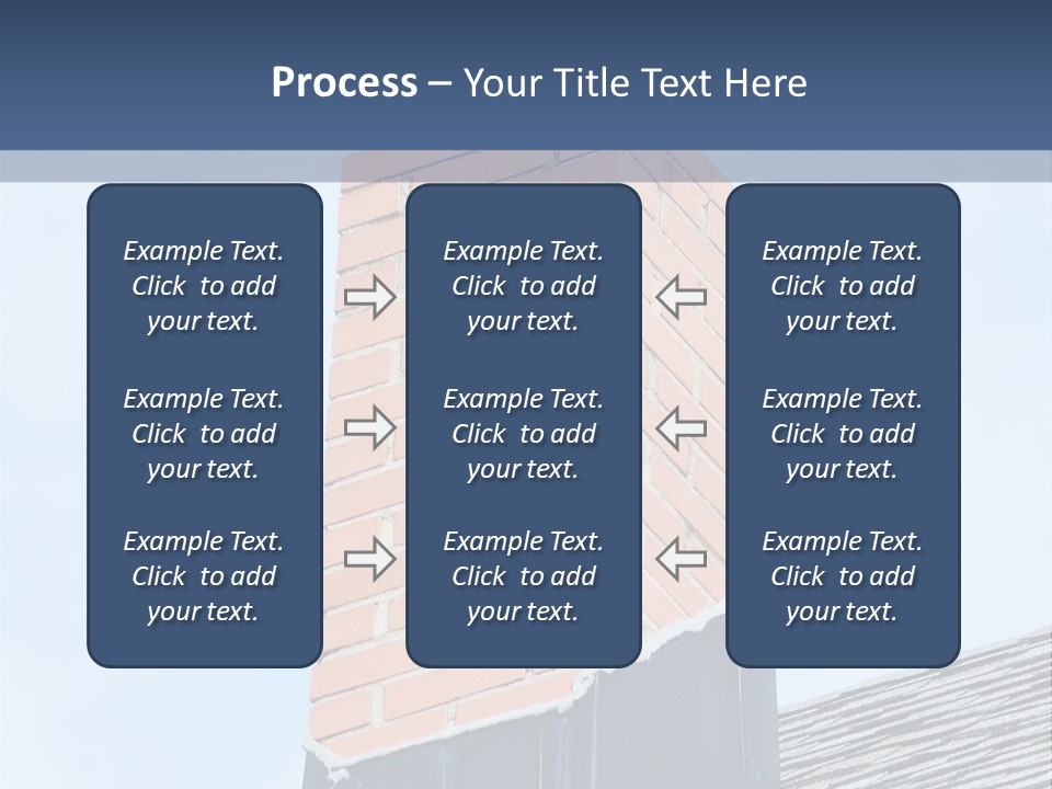 A Chimney On Top Of A Roof With A Sky Background PowerPoint Template