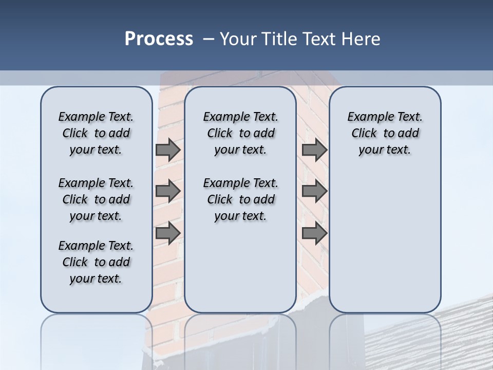 A Chimney On Top Of A Roof With A Sky Background PowerPoint Template