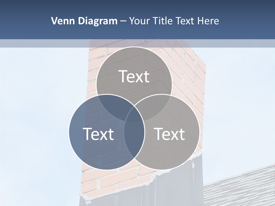 A Chimney On Top Of A Roof With A Sky Background PowerPoint Template