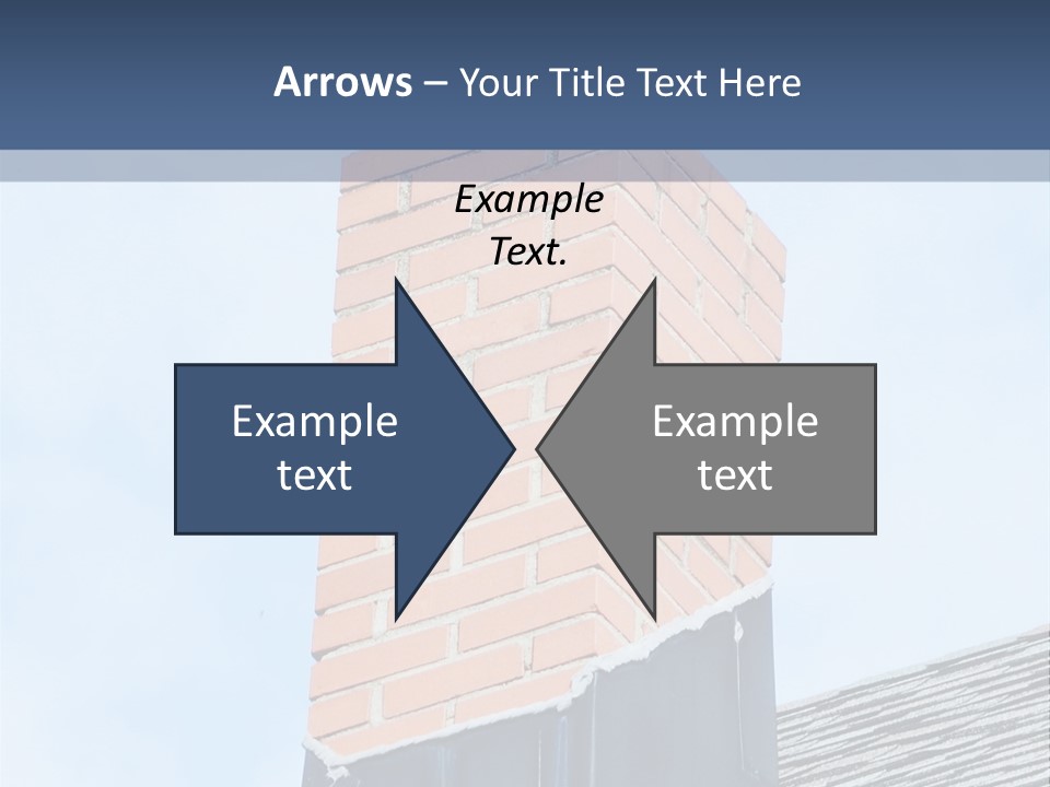 A Chimney On Top Of A Roof With A Sky Background PowerPoint Template