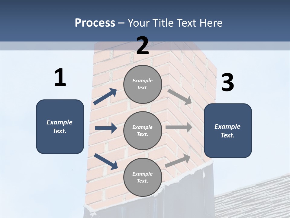 A Chimney On Top Of A Roof With A Sky Background PowerPoint Template