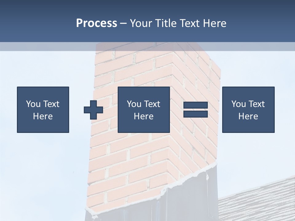 A Chimney On Top Of A Roof With A Sky Background PowerPoint Template