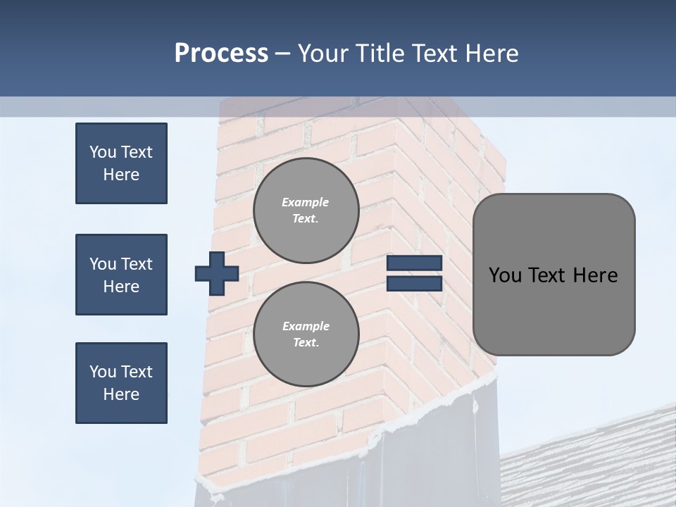 A Chimney On Top Of A Roof With A Sky Background PowerPoint Template