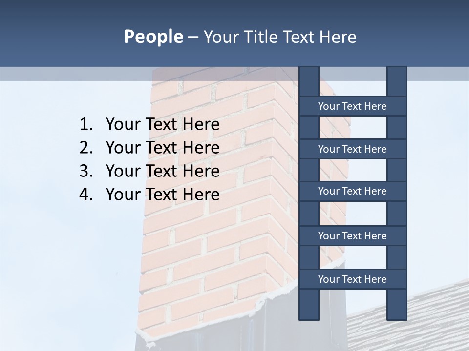A Chimney On Top Of A Roof With A Sky Background PowerPoint Template