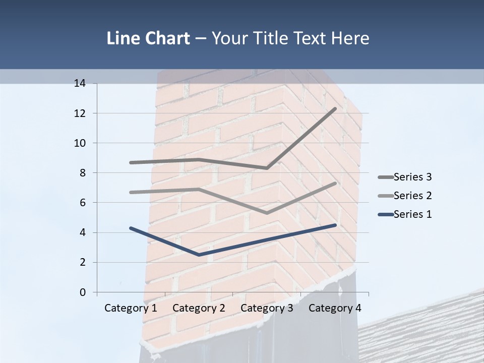 A Chimney On Top Of A Roof With A Sky Background PowerPoint Template