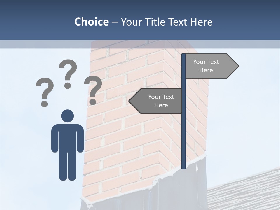 A Chimney On Top Of A Roof With A Sky Background PowerPoint Template