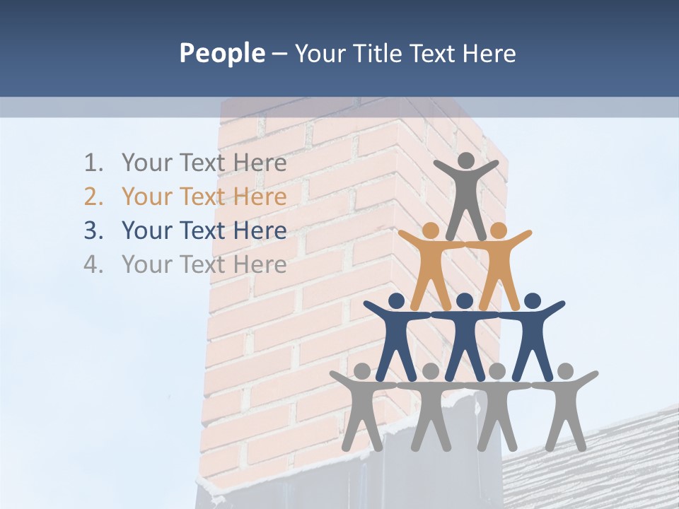 A Chimney On Top Of A Roof With A Sky Background PowerPoint Template