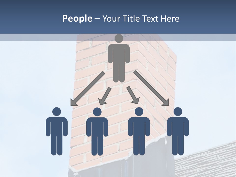 A Chimney On Top Of A Roof With A Sky Background PowerPoint Template