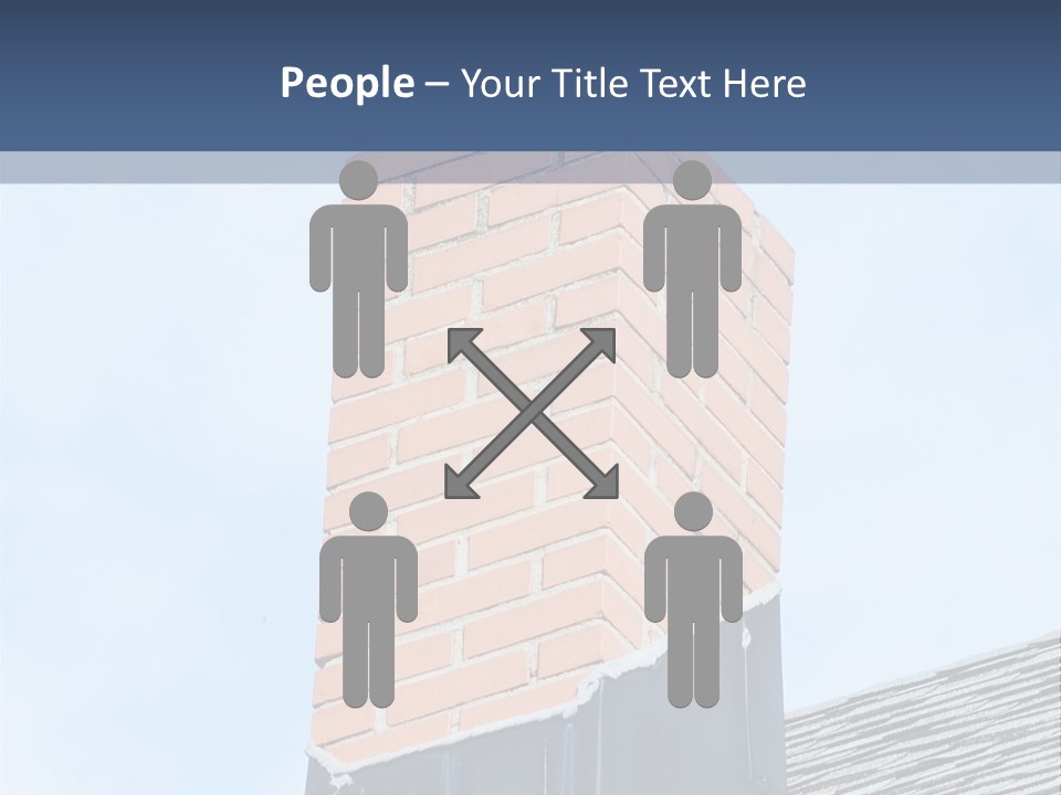 A Chimney On Top Of A Roof With A Sky Background PowerPoint Template