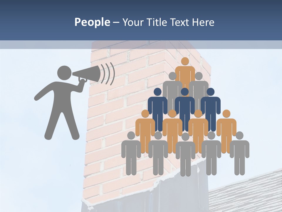 A Chimney On Top Of A Roof With A Sky Background PowerPoint Template