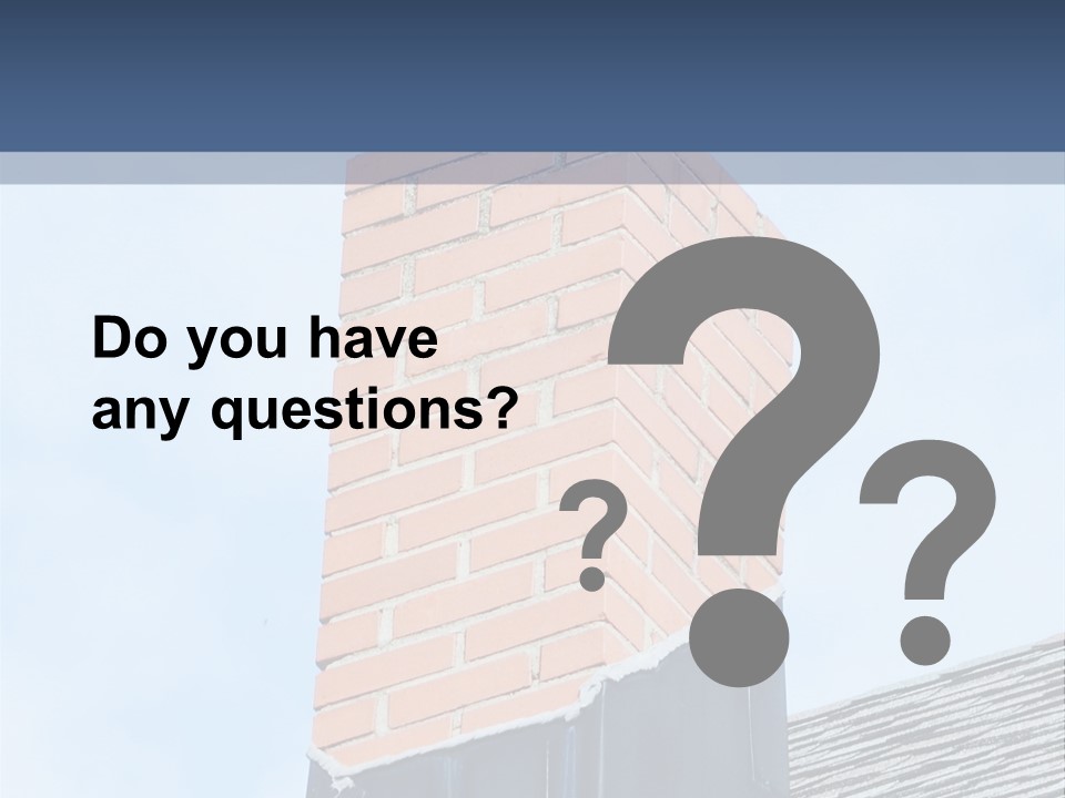 A Chimney On Top Of A Roof With A Sky Background PowerPoint Template