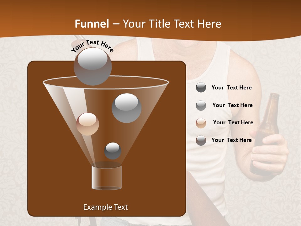 A Man Holding A Rifle And A Bottle Of Beer PowerPoint Template