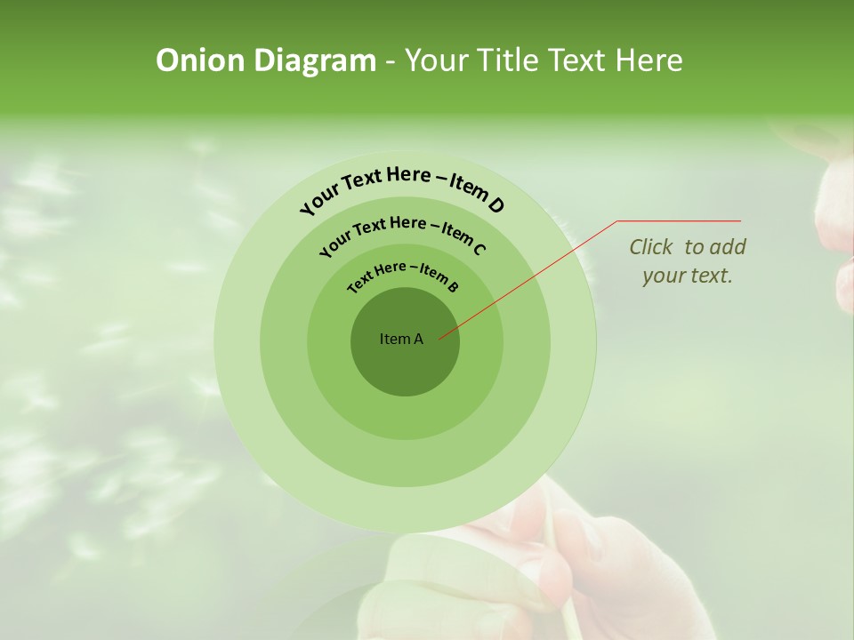 A Woman Blowing A Dandelion Powerpoint Presentation PowerPoint Template