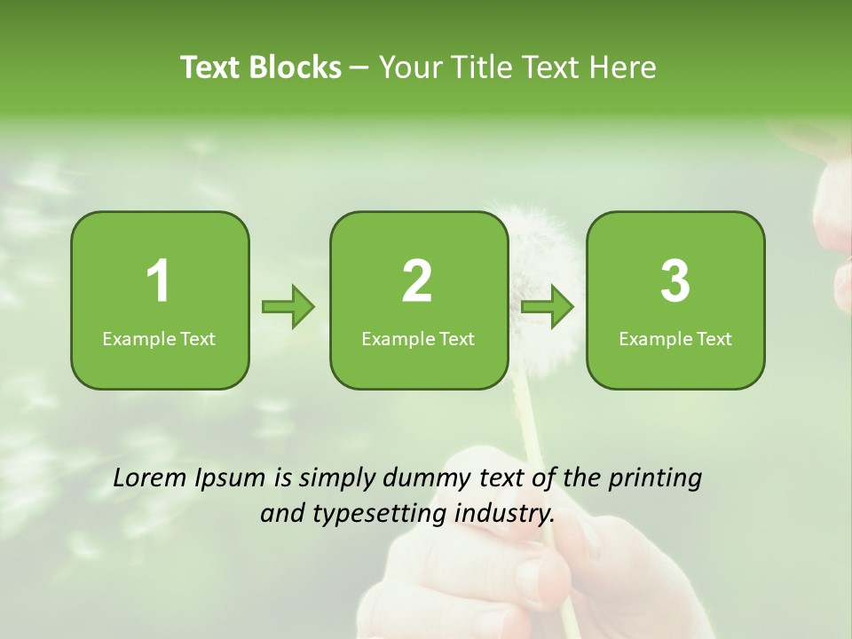 A Woman Blowing A Dandelion Powerpoint Presentation PowerPoint Template