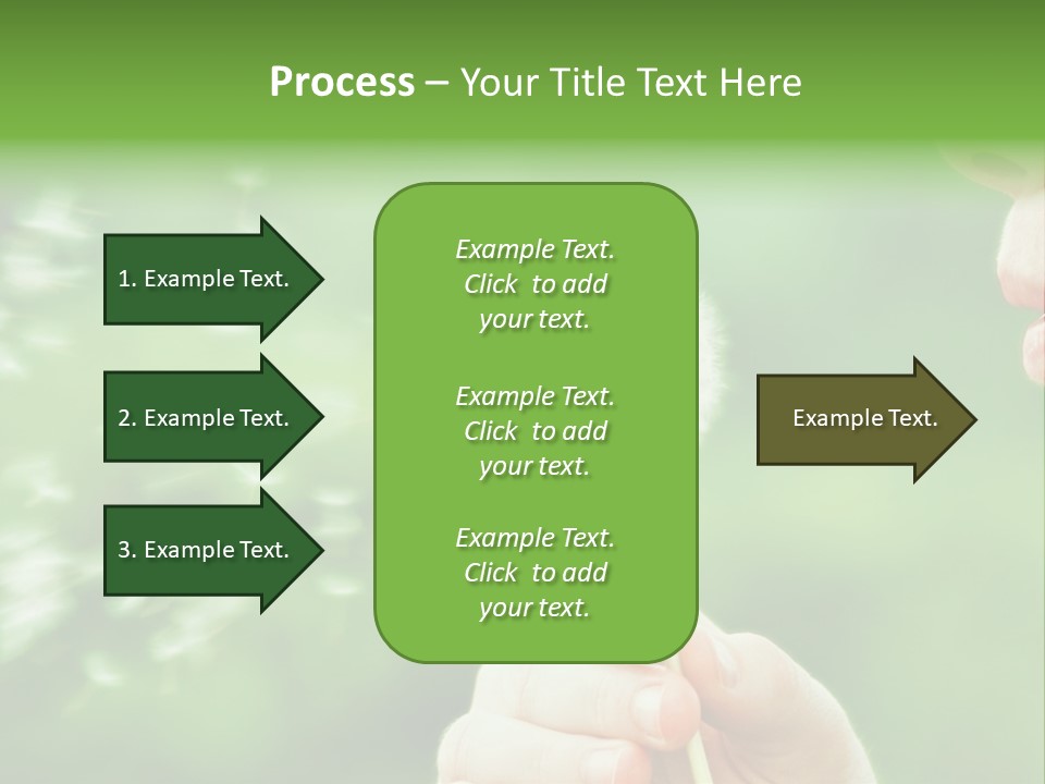 A Woman Blowing A Dandelion Powerpoint Presentation PowerPoint Template
