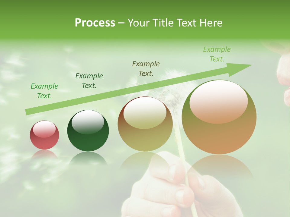A Woman Blowing A Dandelion Powerpoint Presentation PowerPoint Template