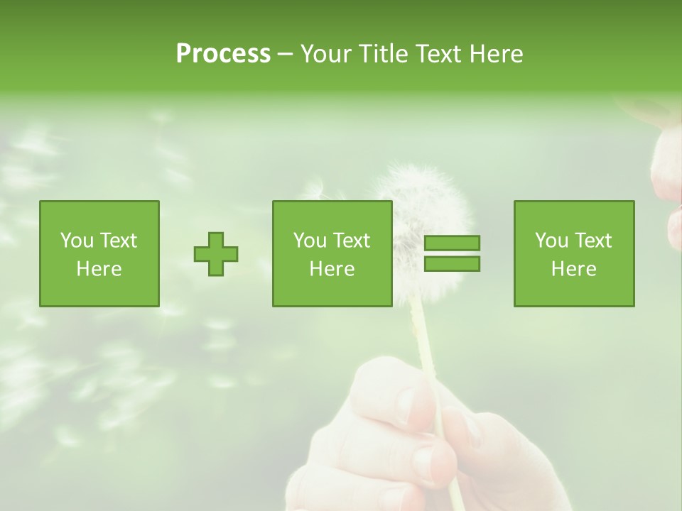 A Woman Blowing A Dandelion Powerpoint Presentation PowerPoint Template